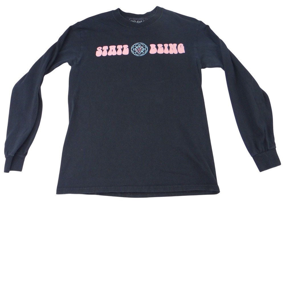 Dravus Heading Nowhere‎ State of Being Graphic Long Sleeve T Shirt Black Small